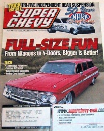 SUPER CHEVY 2001 OCT - NOMADS, HOME BLUEPRINTING